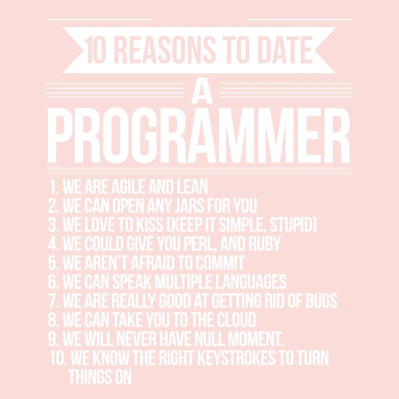 10 raisons de sortir avec un programmeur