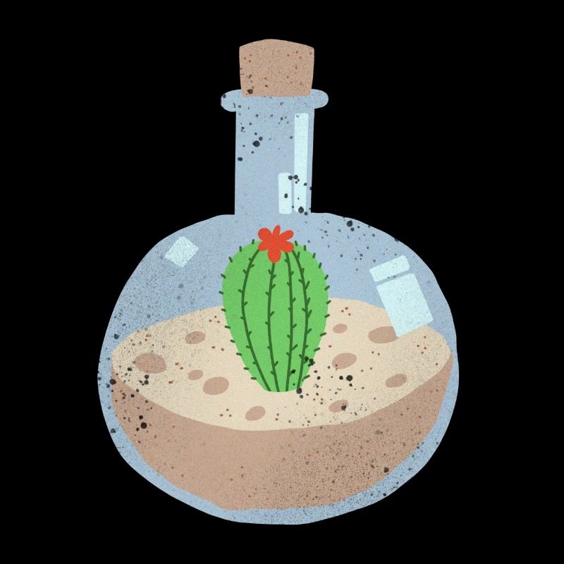 Cactus en bouteille