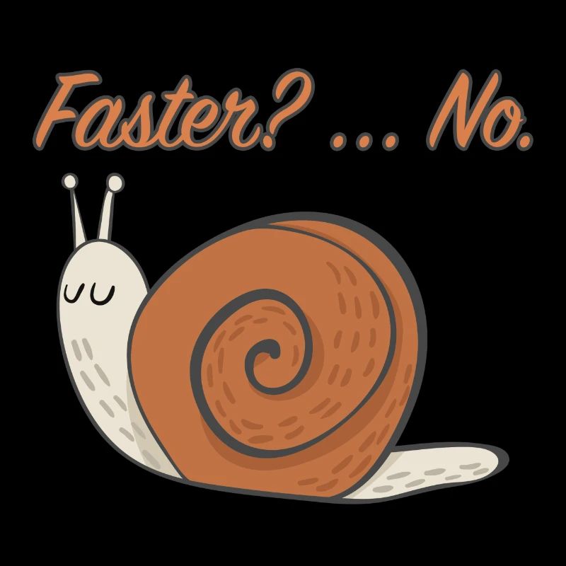 Rapide escargot rapide Ramper drôle Non