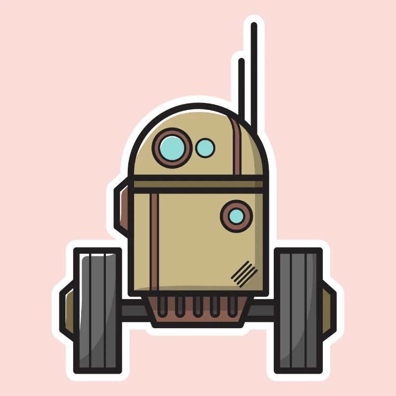 Robot Science Fiction Gift Nerd Future Bot