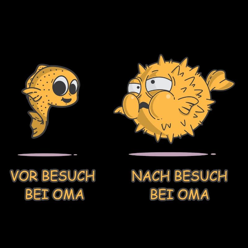 Essen bei Oma Großmutter Großvater Kugelfisch