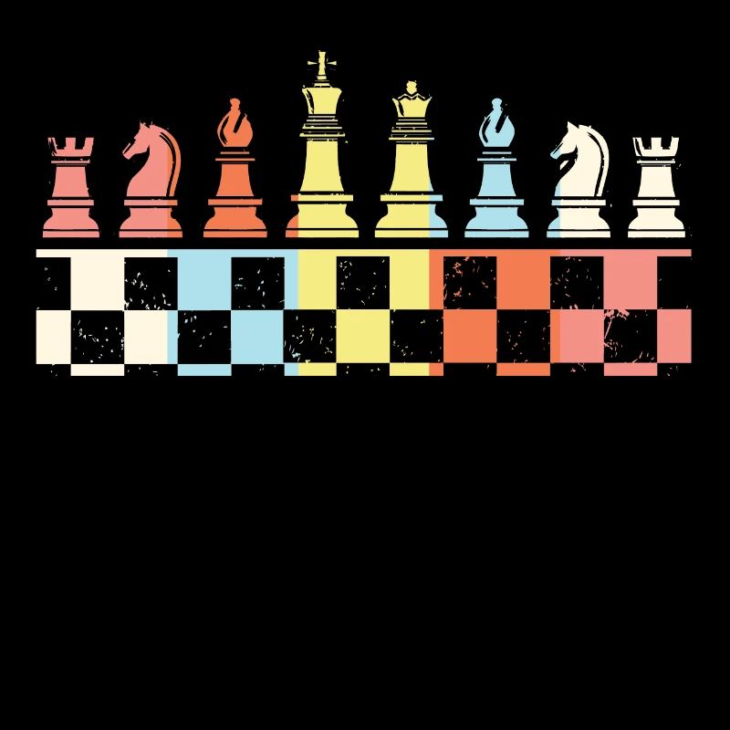 Jeu d'échecs vintage jeu d'échecs rétro pièces d'échecs
