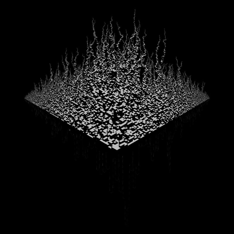 Techno cubes art abstrait