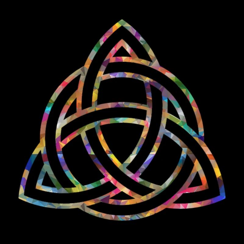 Celtic knot, colorful pattern