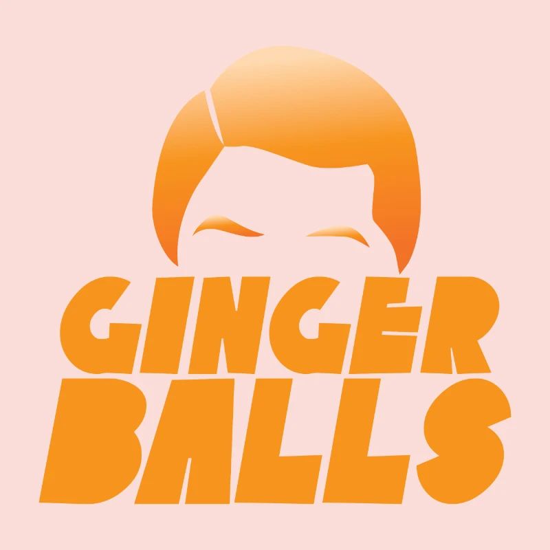 Ingwerkugeln mit dem lodernden roten Haar