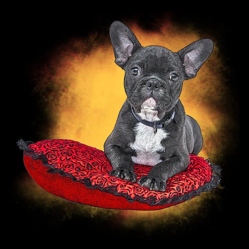 Frenchie cushion