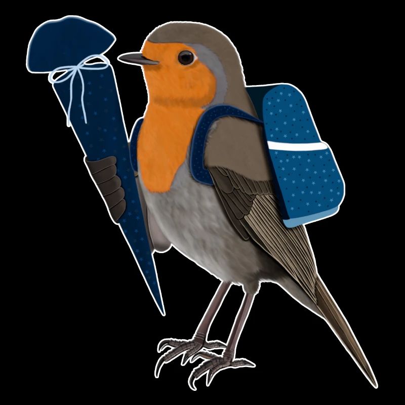 Sac d'école European Robin Start bleu