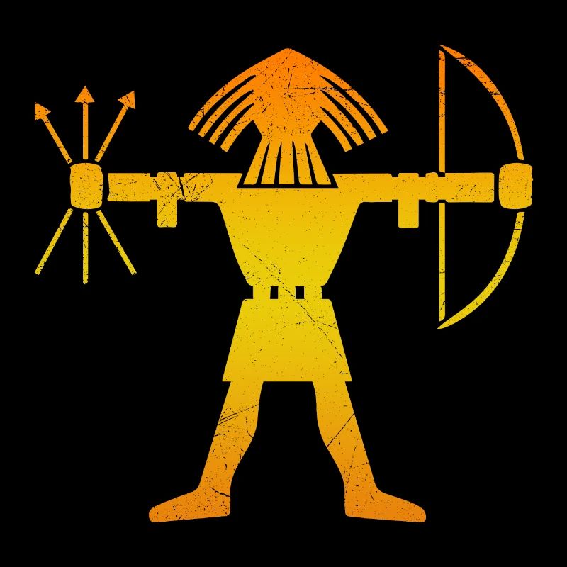 Wikinger-Symbol Ullr Gott des Bogenschießens Gift