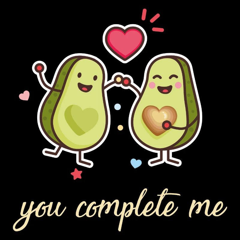 You Complete Me Avocados Happy Geschenk 005-030