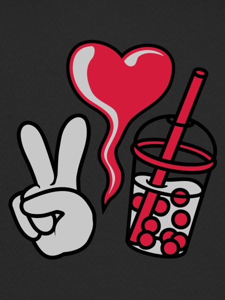 Peace Love Bubble Tea