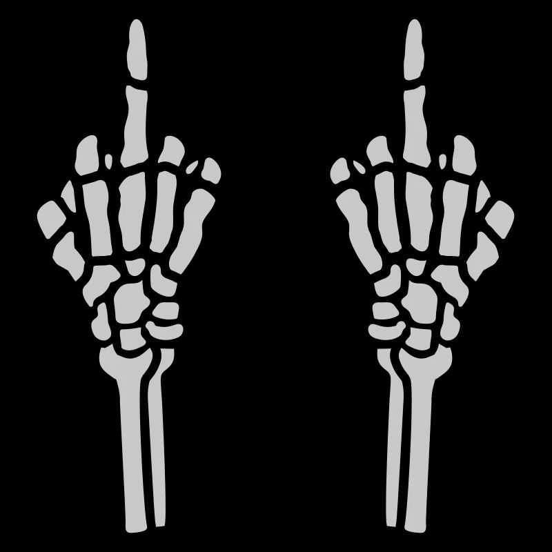 Geste 2 Hände Mittelfinger