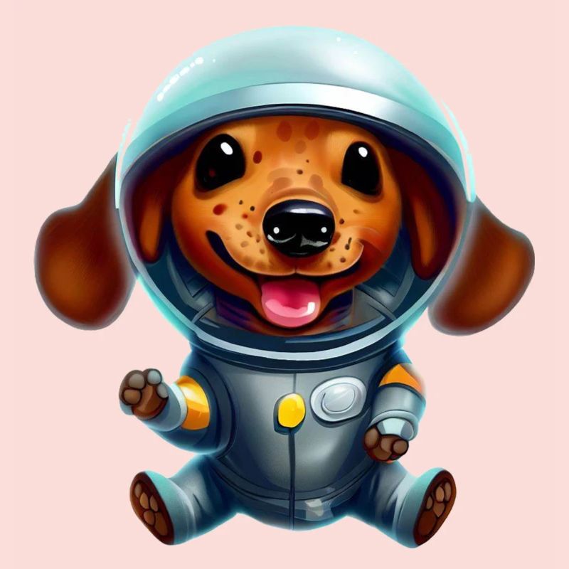 Astronaute teckel
