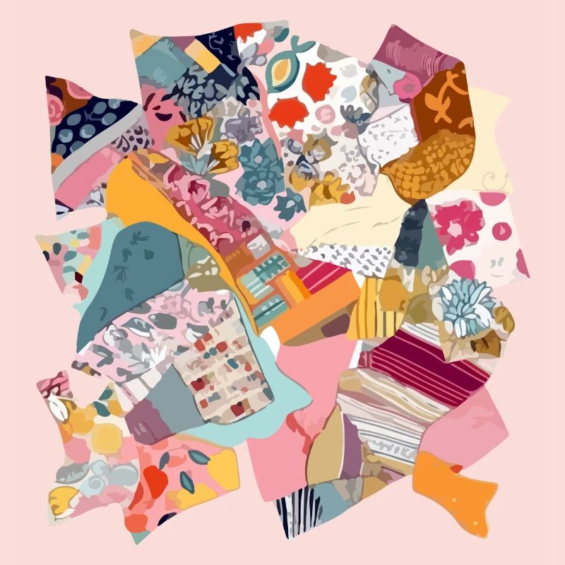 Stoff-Patchwork Nr. 2