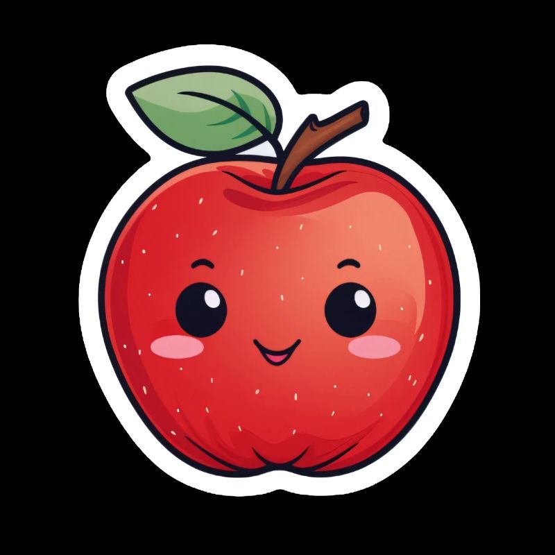 Apple Red Kawaii