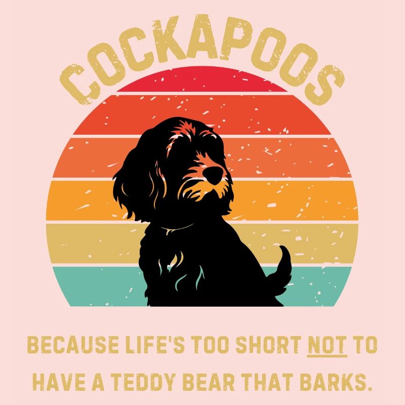 Cockapoo Retro Sunset