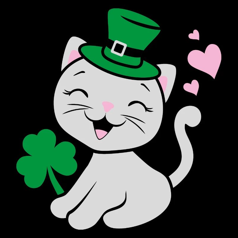Festive design with cute kitten