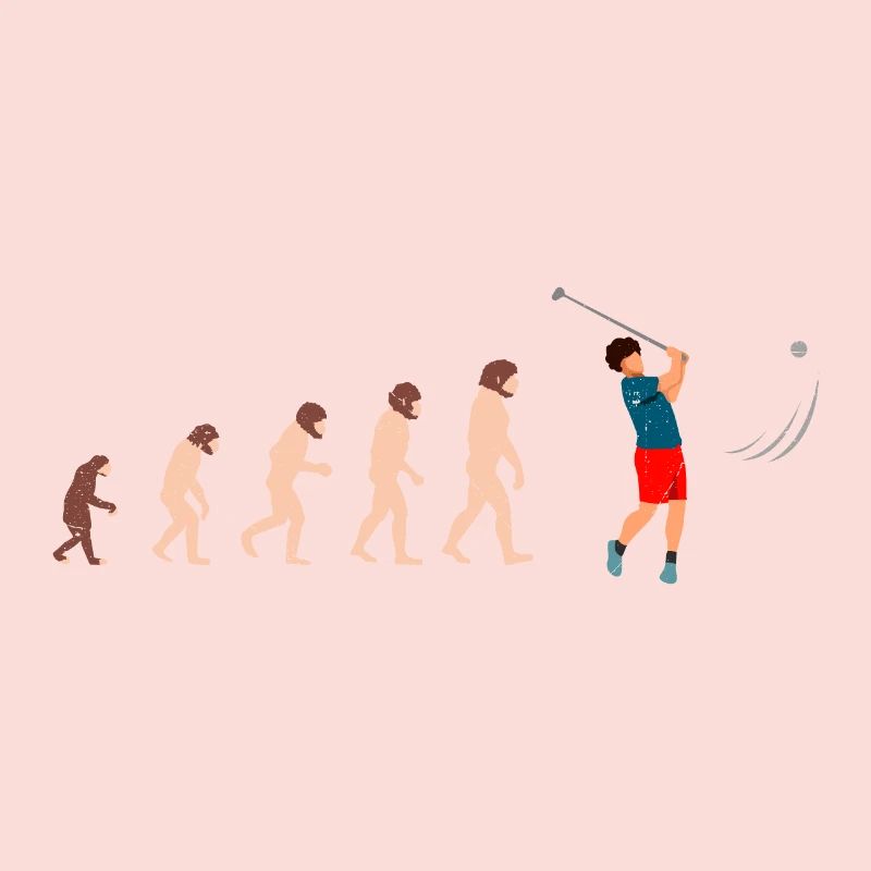 Evolution Golf Golfer Geschenkidee