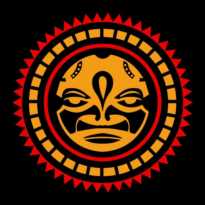 Samoa Sun Polynesian Tribal Tattoo-Geschenkidee