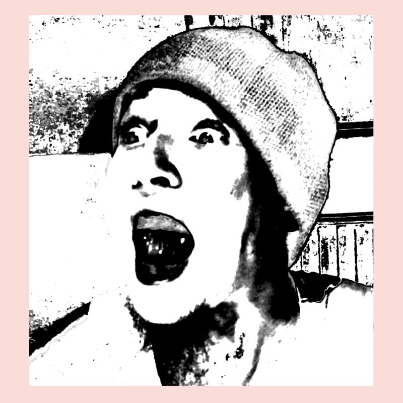 Visage avec casquette (blanc)