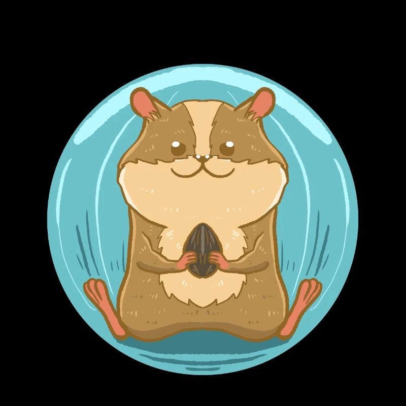 Hamster mit Nuss