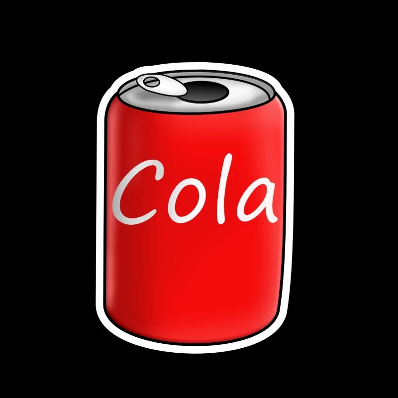 Canette de cola en rouge