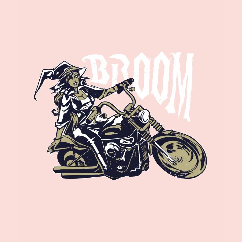 Witch on motorcycle with engine noise is called broom