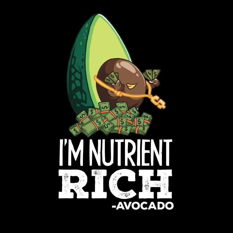 Drôle de fruit d'avocat riche en vitamines nutritives