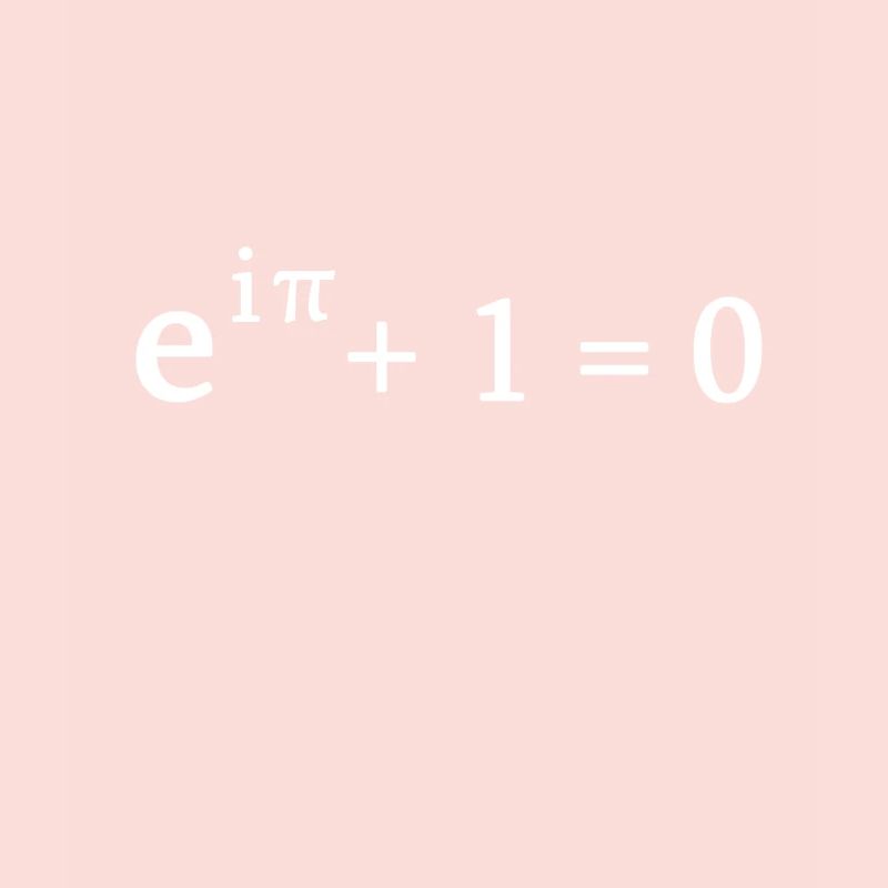 Formule d'Euler math mathématicien nerd science pi