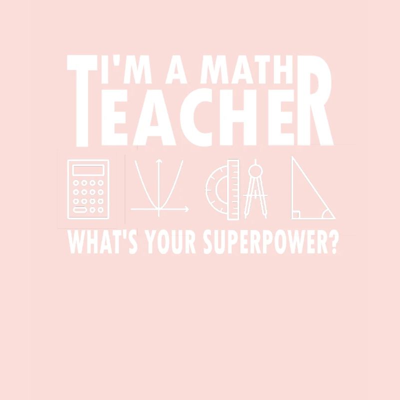 Maths enseignant cadeau super-puissance maths geek