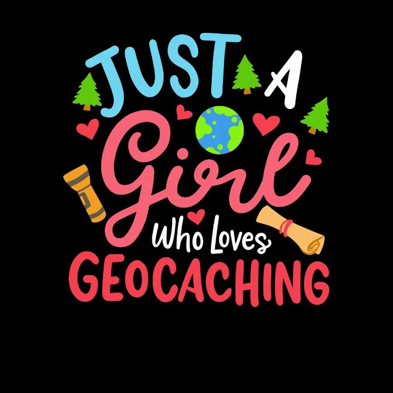 Fille qui aime le géocaching