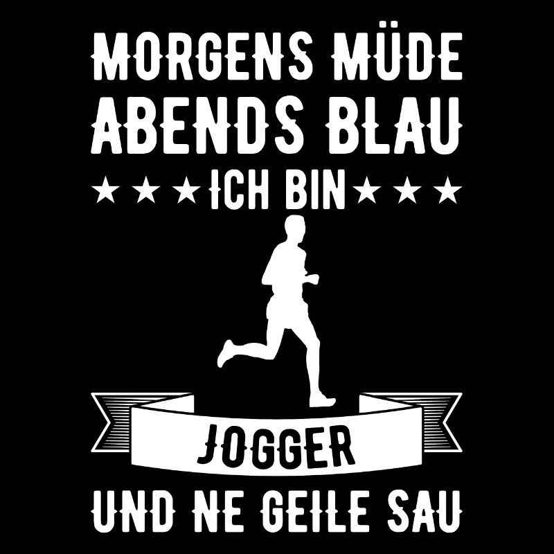 Morgens Müde Abends Blau Jogger