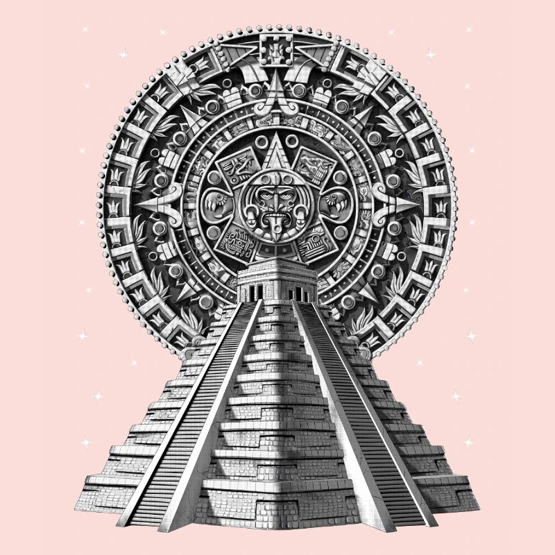 Aztekischer Pyramidenkalender