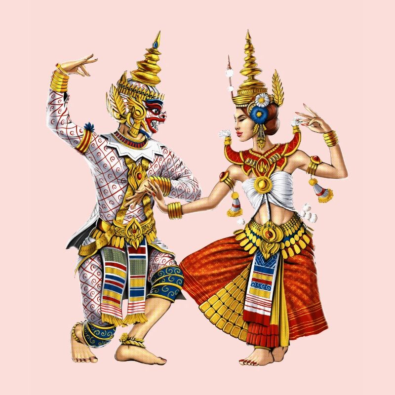 Danse khmère apsara cambodgienne