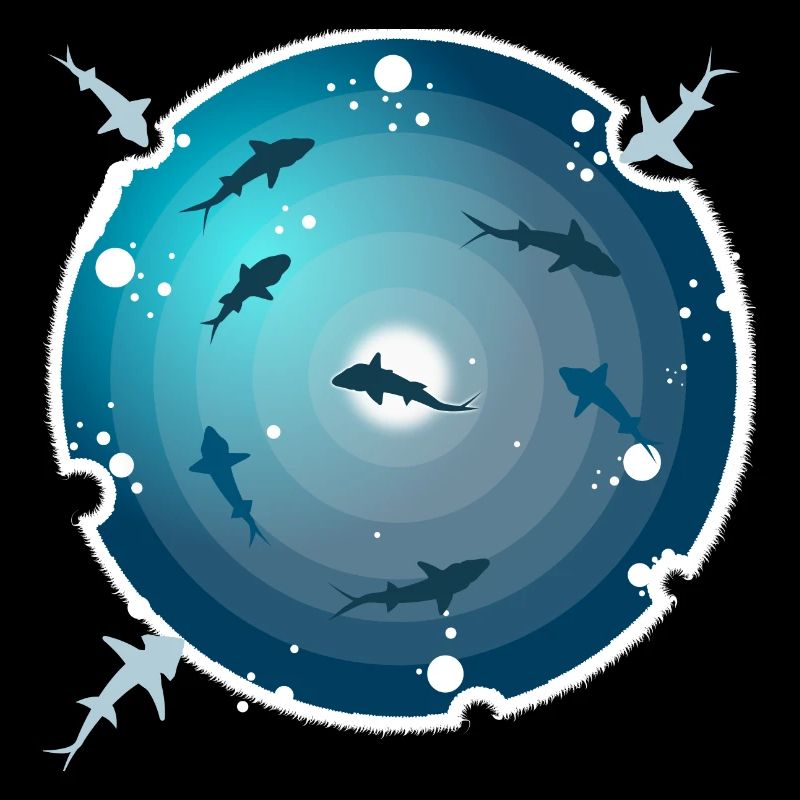 Underwater shark predator gift for divers