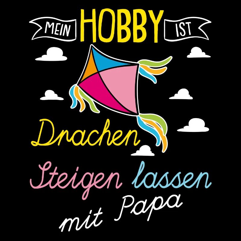 Drachen steigen Kite Flying mit Papa