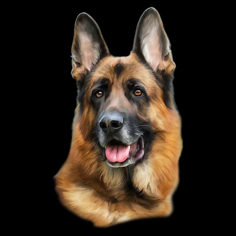 German shepherd head