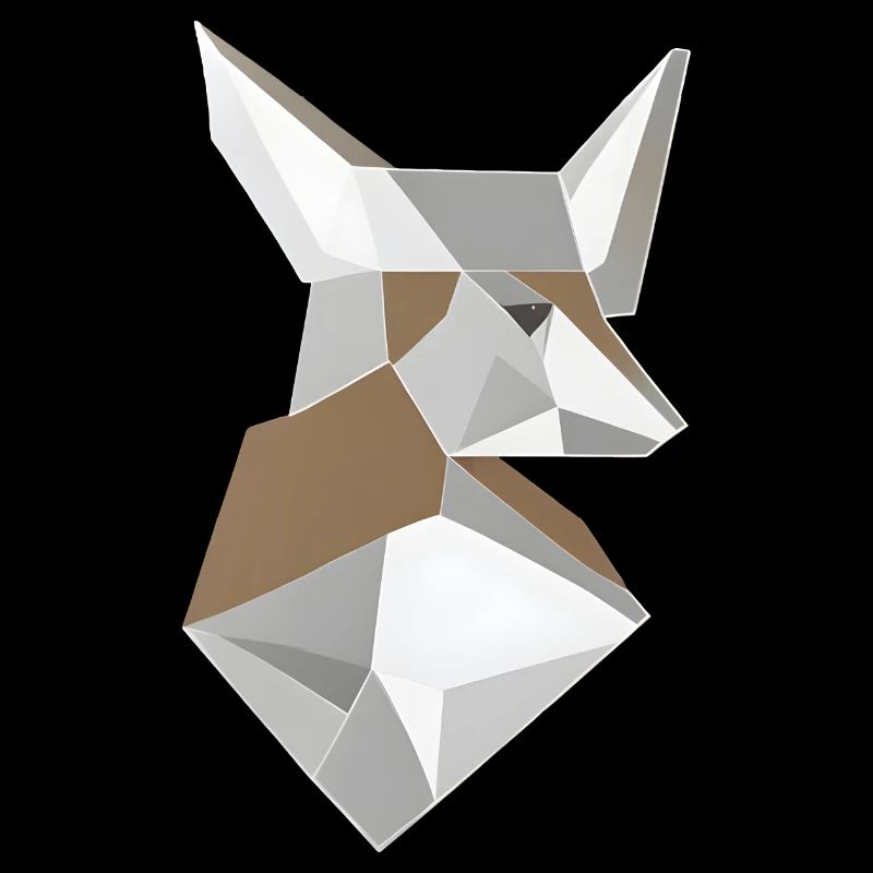 Abstract Shaped Fox Head
