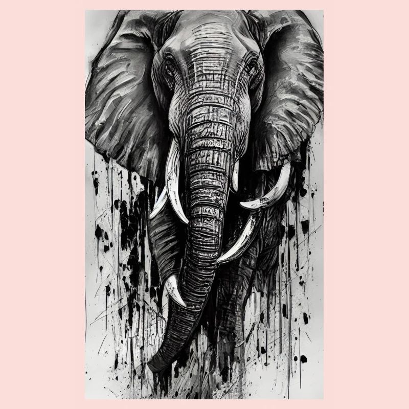 Majesté éléphant élégante