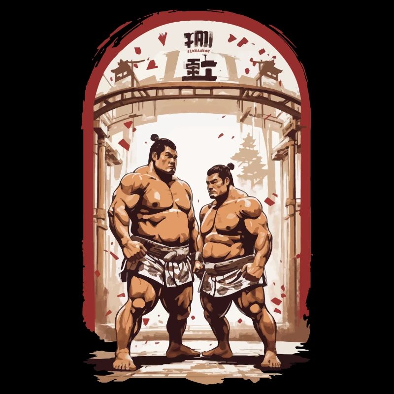 Sumo Ästhetik Japanische Kampfkunst Ringer