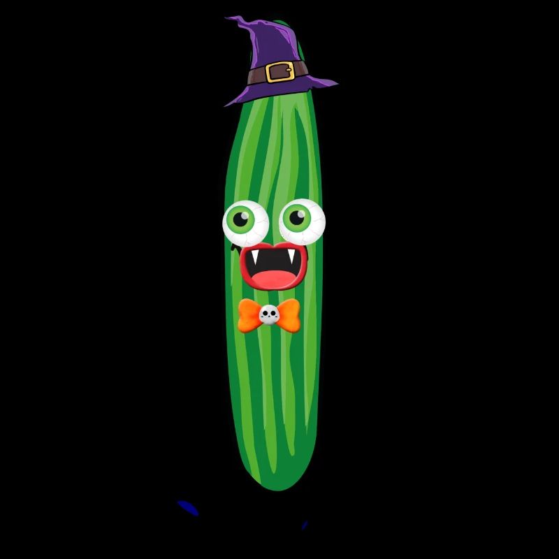 Monstre, monstre concombre, concombre, halloween