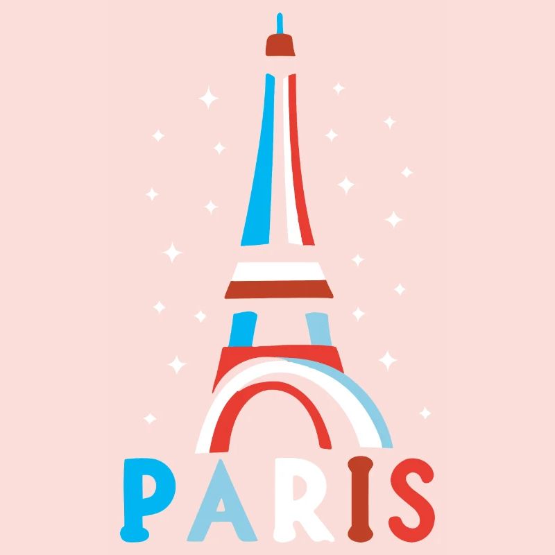 Geschenk Grafikdesign Paris Tour Eiffel Frankreich