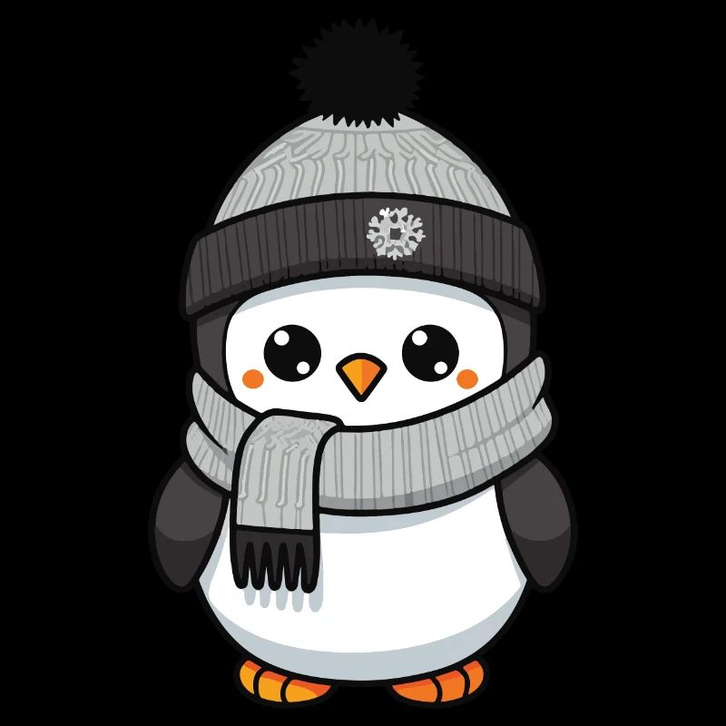 Pinguin Winter Comic