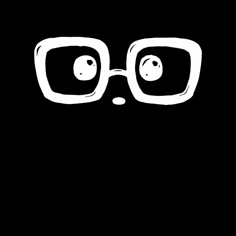 Erstaunter Blick mit Brille ...