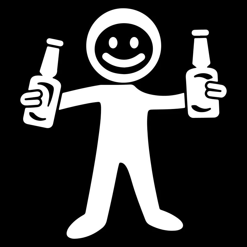Bier Trinken Strichmännchen