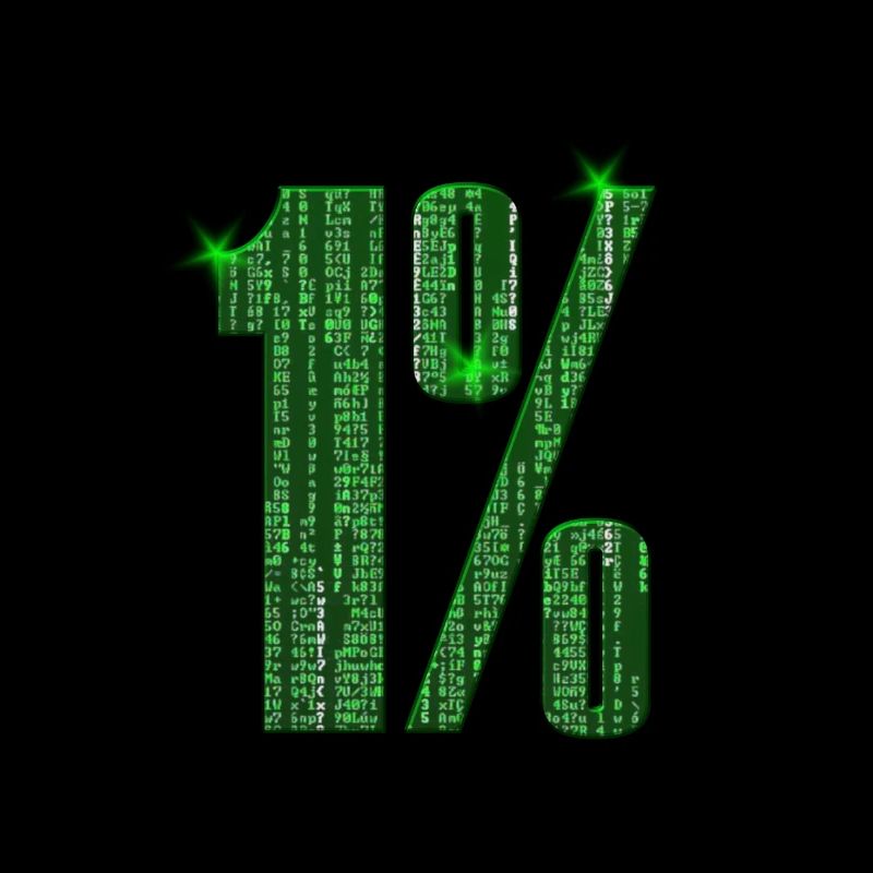 1% de matrice
