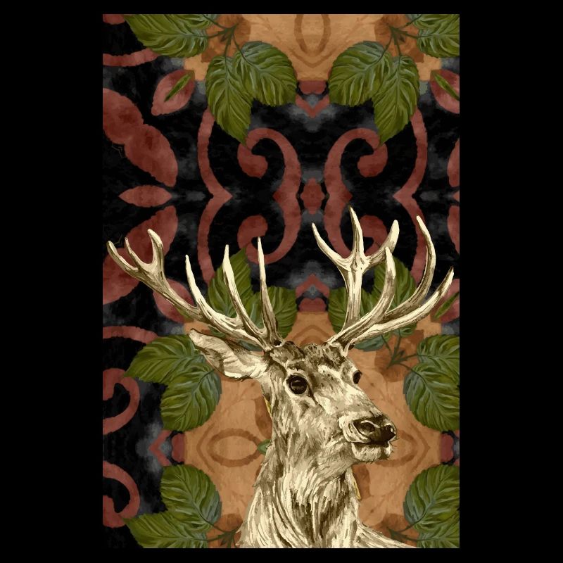 Cerf roi de la forêt