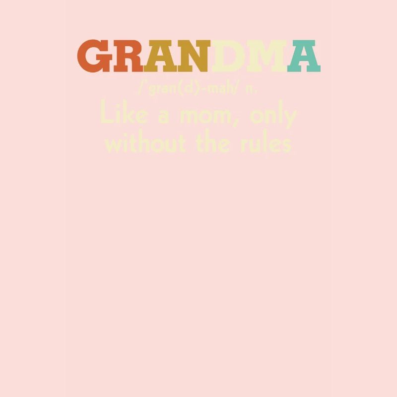 Grand-mère comme une maman sans les règles