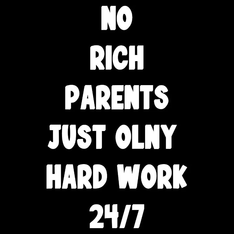 Pas de parents riches Juste du travail acharné