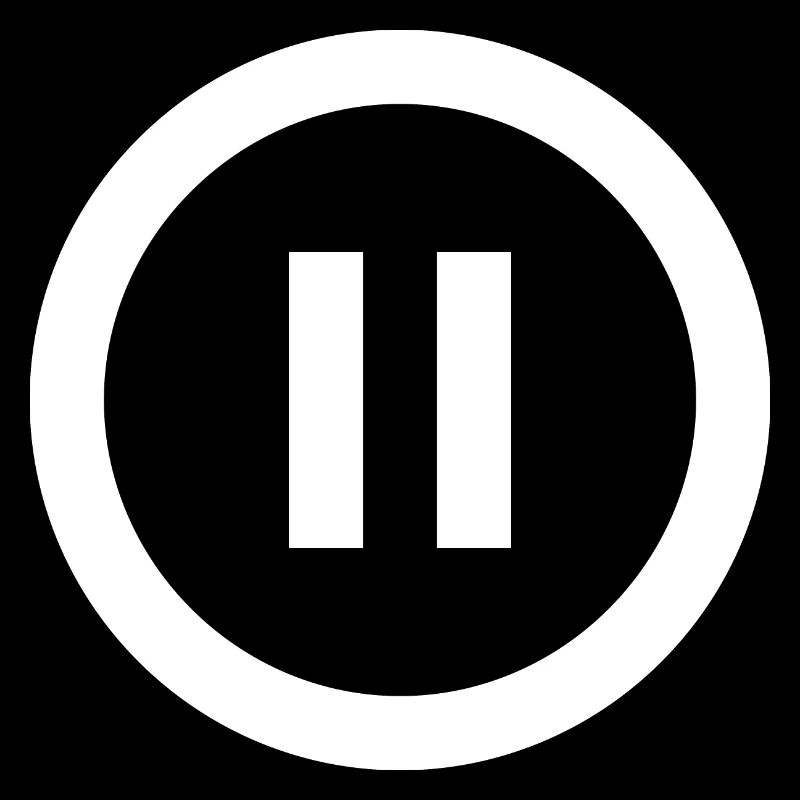 Pause | Symbole | Blanc | idée cadeau