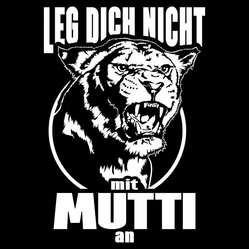 Leg Dich nicht mit Mutti an Löwin Mutter Mama